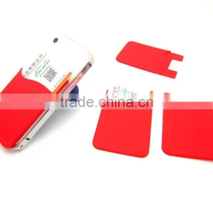 Silicone Smart Phone Pocket, 3M Adhesive Stickers Smart Phone Card Holder thumbnail-1