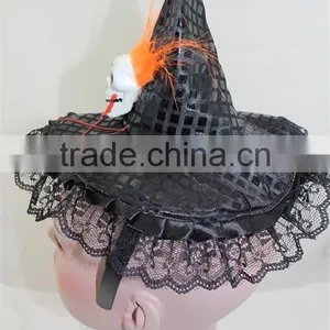 Fashion Halloween Witch Hat Headband Skull Hat Hairband thumbnail-2