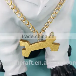 Fashion Hip-hop Style Resin Black Engligh Bulldogs Statue for Sale thumbnail-4