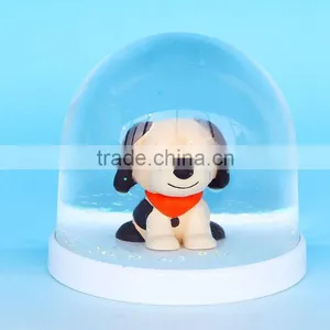 High Quality Ployresin Dog House Plastic Snow Globe thumbnail-1
