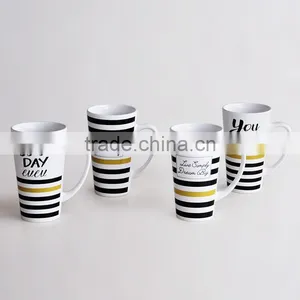 16oz Ceramic Coffee Mug, V-Shape With Decal Printing for Promotion thumbnail-2