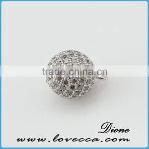 Hot!!! Copper Globe Pendant Necklace With Fashion Micropave Setting Pendant for Woman thumbnail-4