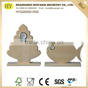 Unfinished Wholesale Home Decoration Wooden Clock thumbnail-2