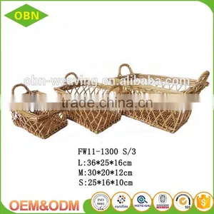 High Quality New Storage Woven Wicker Craft Baskets thumbnail-2