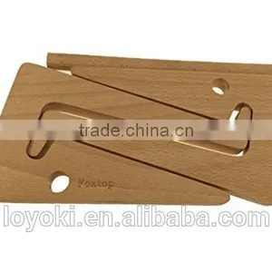 Detachable Mount Holder Cradle Wooden Desktop Stand for Tablets Laptop Beech Wood Laptop Holder thumbnail-4