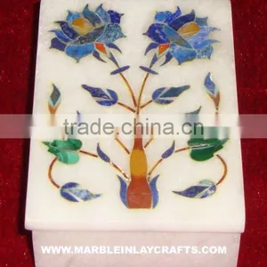 Marble Inlay Design Jewellery Boxes, Marble Inaly Design Boxes thumbnail-1
