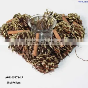 Candle Holder With Glass Cup thumbnail-1