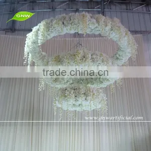 GNW FLW1603001-3C Stunning Weding Flower Wall Hanging Flower Halo Hanging Decoration thumbnail-1