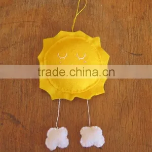 2017 Felt Mini Felt Sun and Cloud Wall Hanging Nursery Decor Made in China thumbnail-1