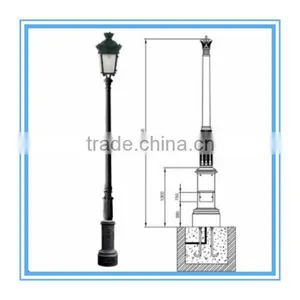 Galvanized Steel Decorative Street Lighting Pole,outdoor Lighting Poles thumbnail-5