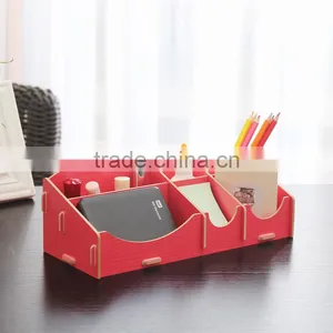 Jewelry Box Creative DIY Wooden Box Jewelry Box Wooden Cosmetics Storage Box thumbnail-1