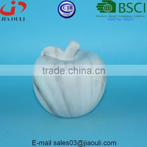 New Design Decoration Water Transfer Printing Marble Color Ceramic Apple thumbnail-3