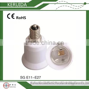 E11- E27 Led 12V 5W Plastic Halogen Screw Bulb Lamp Holder Socket Converter Adapter thumbnail-1