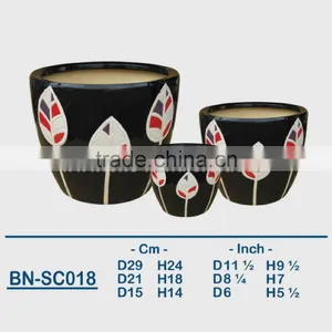 Vietnamese Ceramic Indoor Pot/ Indoor Planter BN-SC018 thumbnail-1