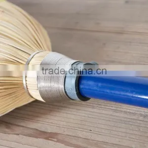 Brooms Factory in China, Garden Tool Long Wood Handle Broom Grass Brooms thumbnail-6