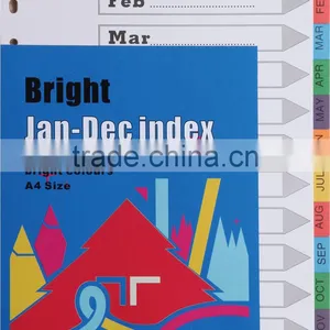 Bright Color 12 Tab Index (Jan-Dec) thumbnail-1