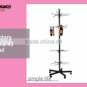 Steel Adjustable Arm Store Fixture Display Stand 4 Way Garment Hanging Rail thumbnail-6
