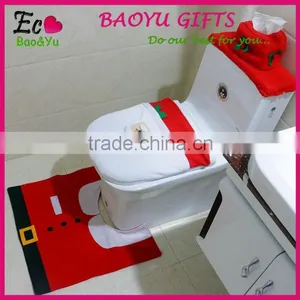 New Best Christmas Santa Toilet Cover Set Lavatory Christmas Decoration thumbnail-1
