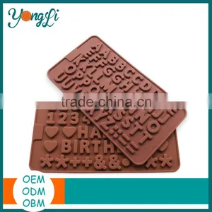 China Factory Wholesale Hear Shape DIY Silicone 3D Chocolate Mold thumbnail-1