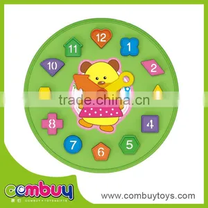 Building Blocks Educational Toy Plastic Kids Wall Clock thumbnail-1