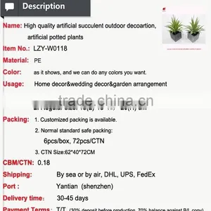 Wholesale Mini Artificial Bosai Cheap Artificial Mini Plant Potted Plant thumbnail-5