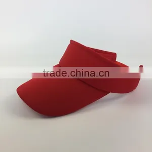 Sponge Red Color Blank Unstructure Sun Hat And Visor Cap thumbnail-3