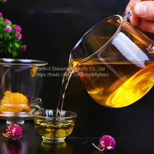 Strong Glass Tea Set Glass Coffee Set Hot Water Glassware Wholesale Glass Teaset thumbnail-5