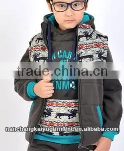 Wholesale Winter Boy Thickening Hoodie Set thumbnail-1
