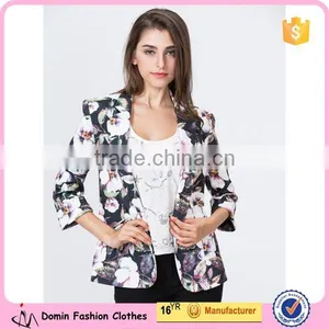 Wholesale Fashion Lady Printed Blazer in High Quality thumbnail-1