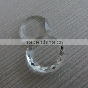 50MM Round Flat Back Glass Stones Jewelry Accessories Unfoiled Transparent Glass for Home Decor thumbnail-3