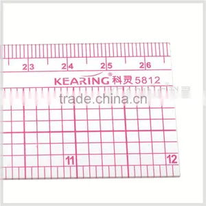 Kearing Flexible L Shaped Ruler 12'' / 26 cm Clear Plastic Garment Design Ruler for Sew Area #5812 thumbnail-3
