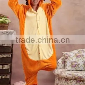 Flannel Cartoon Adult Animal Jumpsuit Animal Pajamas Jumpsuit Lion Design thumbnail-1