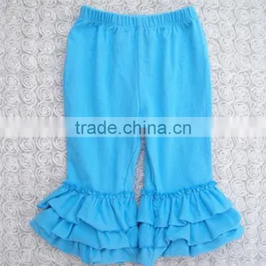 Best Selling Solid Color Baby Girls Fall Ruffle Pants thumbnail-2