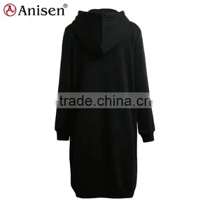 Oem Service Custom 100% Cotton Women Long Xxxxl Hoodies thumbnail-6