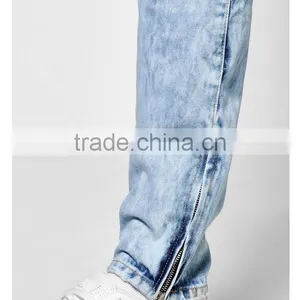 Lastest Men's Broken Holes Denim Jeans Skinny Men Ripped Ankle Zipped Jeans Trousers thumbnail-5
