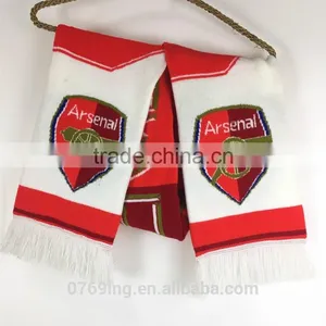 Football Culb Knitting Scarf Sports Logo Knitted Scarf Patterns thumbnail-6