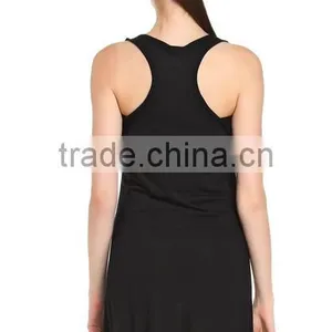2017 Cheapsale China Supplier Blank T-Shirt Loose Solid Color Summer Casual Women Dress thumbnail-4