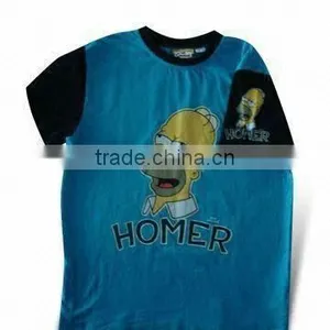 Men's T-shirt, Made of 100% Cotton, Customized Colors and Printings Are Accepted thumbnail-1