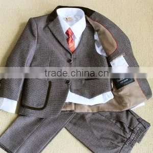 2017 New Style Latest Fashion High Quality 5 Pieces Small Boy Suit thumbnail-1