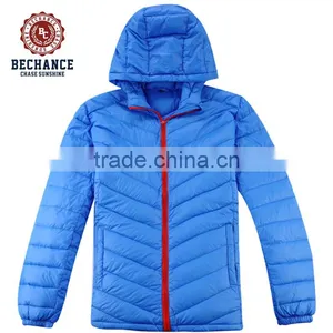 Product Feature Windproof Product Style Light Down Jacket Plus Size Contrast Red Zipper Men Duck Down Jackets for Winters thumbnail-1