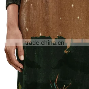 2017 OEM Spring Landscape Printed Valiant Long Maxi Skirts thumbnail-5