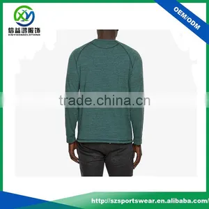 OEM Custom High Quality Green Color Bamboo Shirt, Long Sleeve Men's t Shirt thumbnail-2