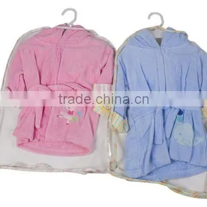 Baby Towel Bathrobe With Lovely EMB thumbnail-1