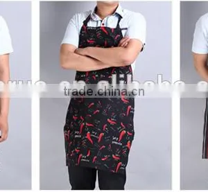 Man Cotton Canvas Black Color OEM Kitchen Bib Apron thumbnail-6