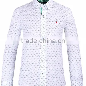 New Design Men's Long Sleeve Slim Fit Shirt With Contrast Collar and Cuff thumbnail-2