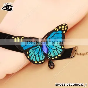 Fashion Anklet Ornaments Blue Butterfly Designs Feet Chain for Women thumbnail-2