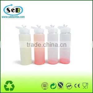 Smart Color Changable Glass Bottle With Silicone Jacket , Borosilicate Glass Drinking Bottle , Glass Camping Bottles thumbnail-5