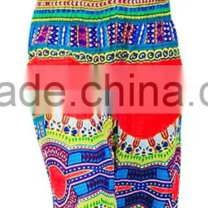 Women Yoga Thai Style Polka Floral Elephant Printed Boho Bloomers Baggy Pants thumbnail-3