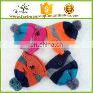 Kids Funny Cable Knitted Hat Scarf Sets thumbnail-5