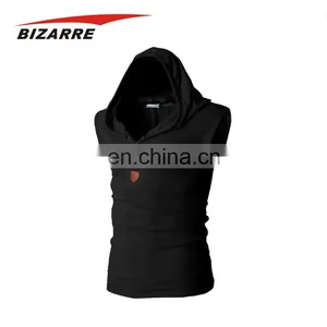 Hot Sale Cotton Custom Mens Singlets With Hood thumbnail-3